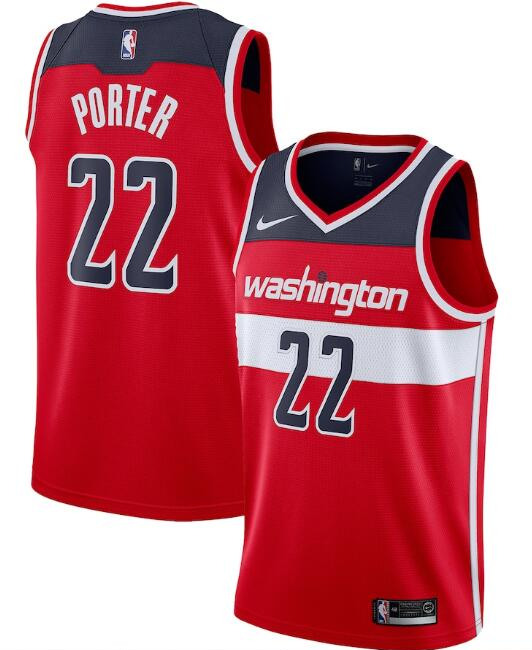 Men's Washington Wizards #22 Otto Porter Red Icon Edition Stitched Jersey